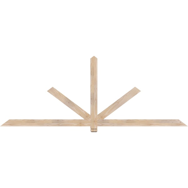 Ekena Millwork Kennewick Smooth Timber Gable Bracket, Douglas Fir, 96"W x 36"H x 1 1/2"D x 3 1/2"F, 9/12 Pitch GBW096X36X0204KEN00SDF - main